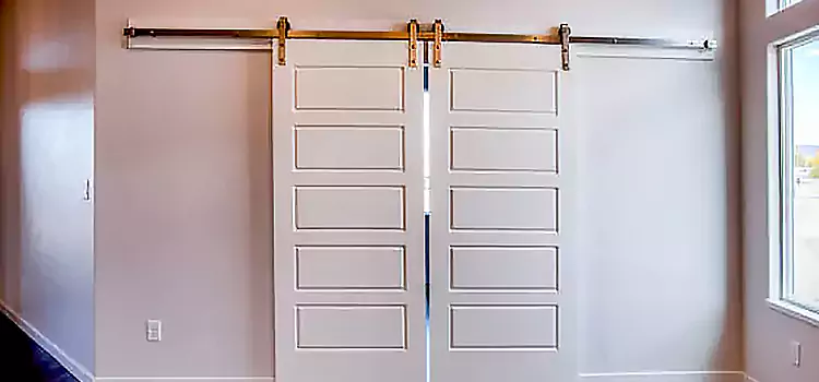 Glass Barn Door with Installation Hardware Kit East Los Angeles