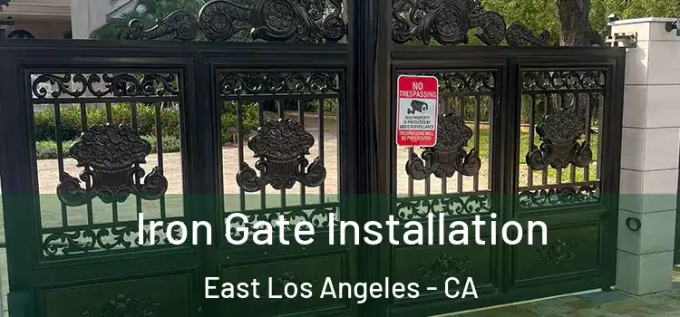 Iron Gate Installation East Los Angeles - CA